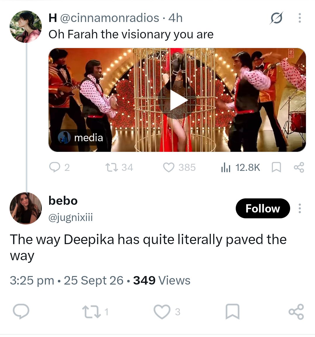 safeenafirdausi's tweet photo. Her fans remember deepika exists only the day alia movie contents comes out
Can't blame them she hasn't done anything worthy to even remember for, upar se doing 15 min roles https://t.co/szkmt7NIkU