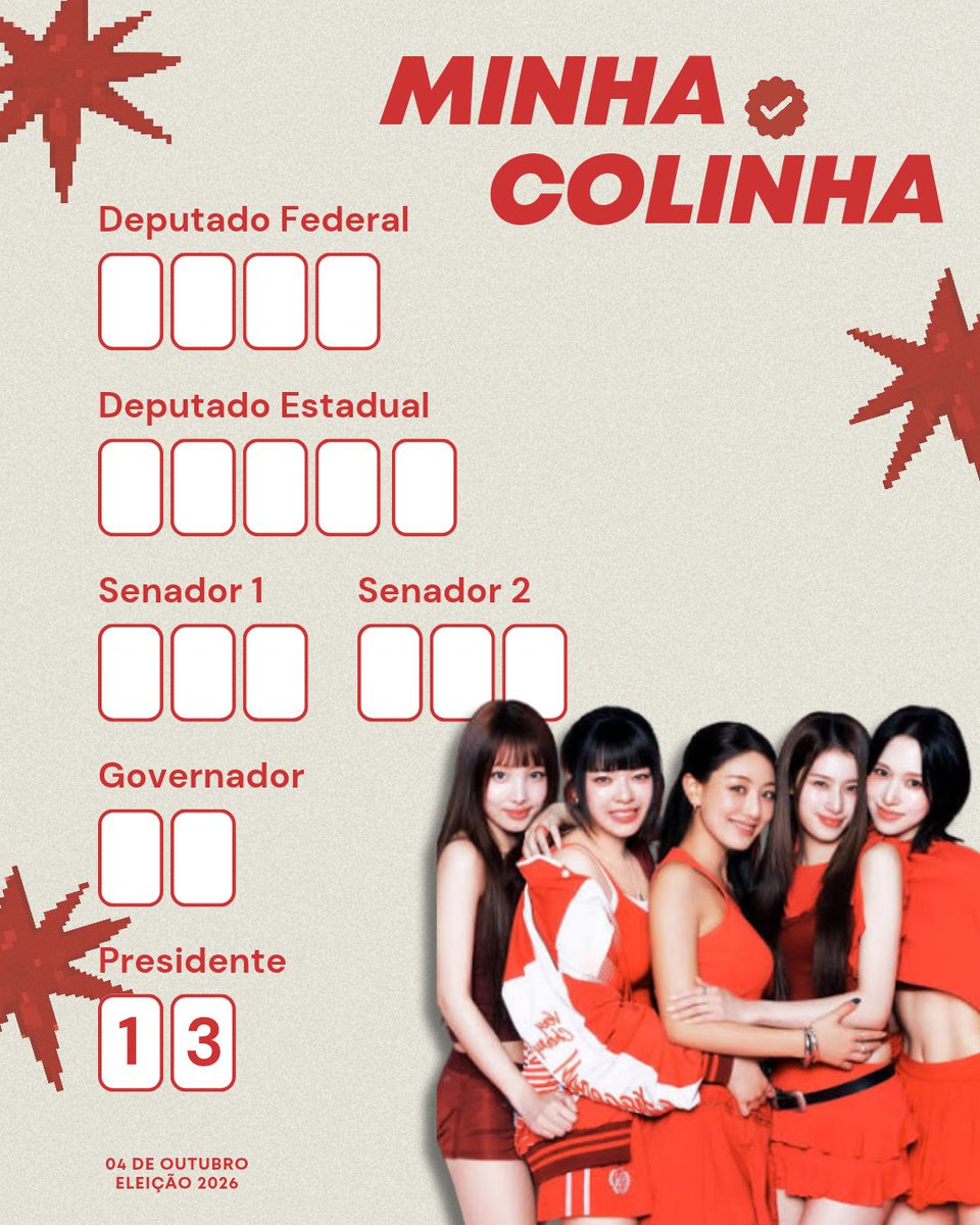 oncetwicebra's tweet photo. UNIDOS PELO BRASIL! 🇧🇷🍭

​Faltam menos de duas semanas para o dia da eleição! Montamos essa colinha para reforçar o nosso compromisso com o futuro do país e com o voto no 1️⃣3️⃣ para o presidente @LulaOficial.

​Exerça seu direito e faça parte dessa mudança. https://t.co/4Up2N05Zuv