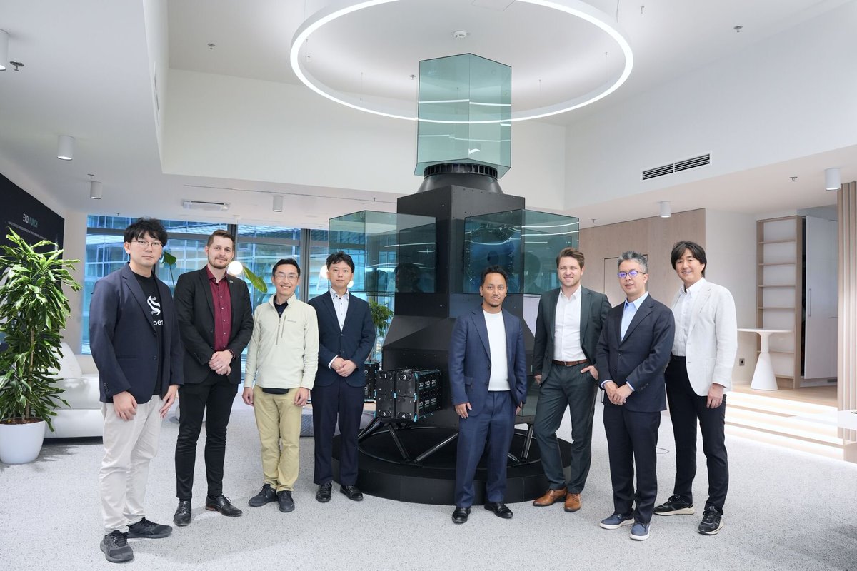 Exolaunch's tweet photo. A great day in Berlin welcoming the @synspective team 🇩🇪 🇯🇵 

The visit was an opportunity to discuss the upcoming launches for 10 satellites, which will be launched across multiple missions operated by Exolaunch under the Multi-Launch Agreement signed with Synspective last year. https://t.co/rLPuAGx2qC