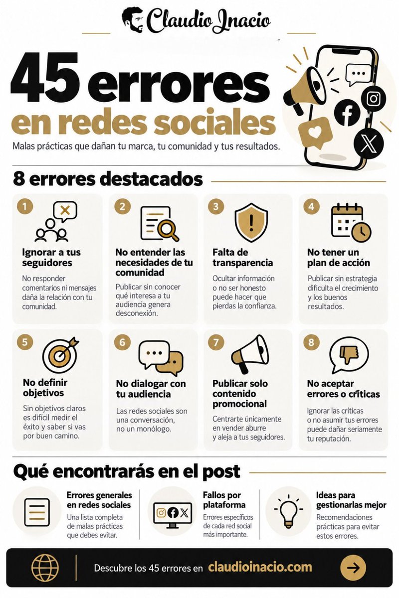 cinacio06's tweet photo. Errores que no deberías hacer en las redes sociales 👉 https://t.co/IdC8JILxWL https://t.co/NhItGzbvnf