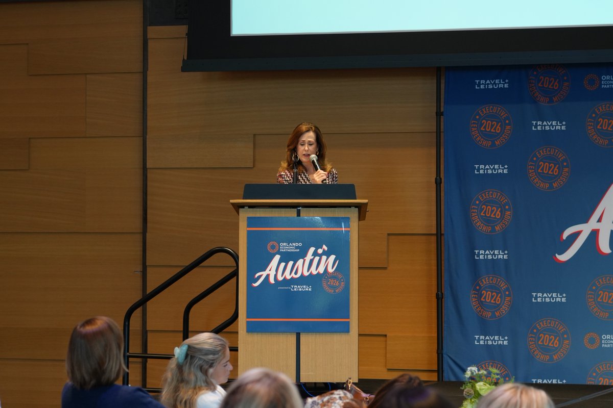 ORLPartnership's tweet photo. As part of the 2026 Austin Executive Leadership Mission, Susan Davenport, President & CEO of Opportunity Austin, shared how Austin evolved from a university town into a globally recognized innovation hub.
#AustinELM https://t.co/57LPmBMrz0