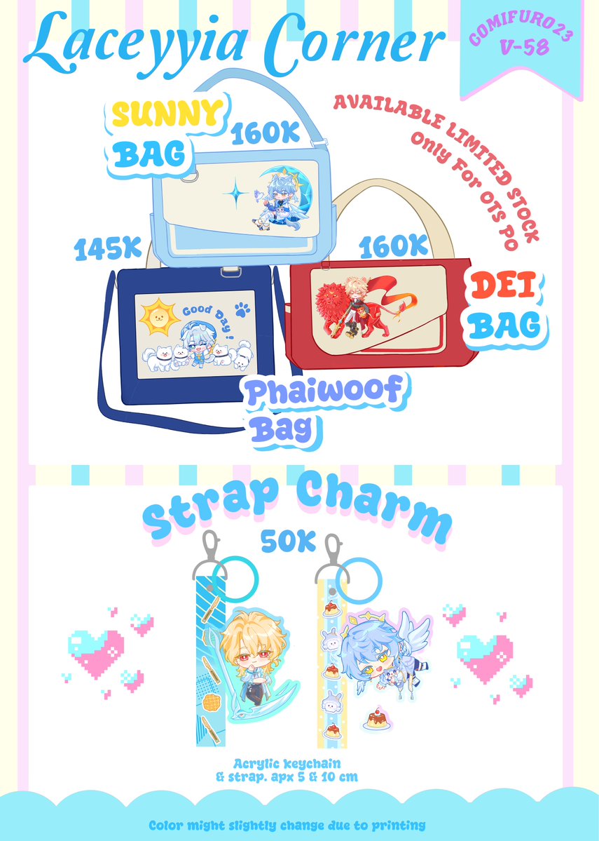laceyyia's tweet photo. (🔁&amp;🩵 are appreciated!)

Heya!! I’m open for #CF23 Pre-Order and Giveaway!🌸

🗓️ 25 Sept - 2 Oct
📍 ASBUNERS x CCD : V58
☀️ HSR, WUWA, WWM, Tsurune, Anime Series
🌎 GO are welcome please DM first!
🔗 Pick-Up &amp; Mail : https://t.co/vUEkyqpskp

GA &amp; other details below
#Comifuro23 https://t.co/WSOoHmeikd