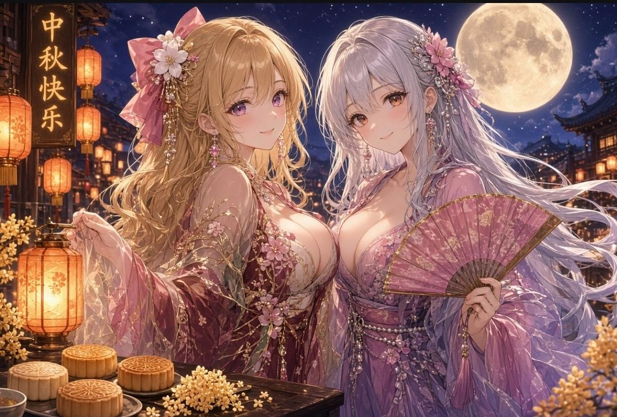 MM69697777's tweet photo. 大家中秋快乐呀��和女儿一起过节～ https://t.co/1qAxr3KRyF