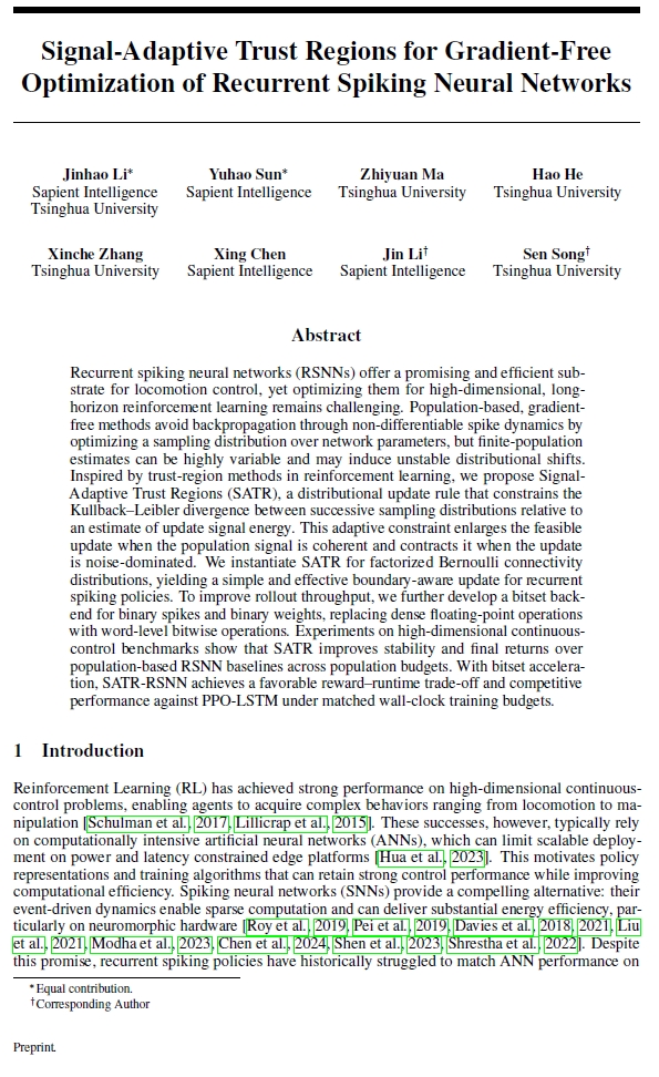 Sapient_Int's tweet photo. We’re happy to share that two papers from Sapient Intelligence have been accepted to NeurIPS 2026! 

The accepted work contributes to a broader research agenda around optimization, adaptation, and efficient learning in complex systems, all of which are key to building increasingly capable and autonomous learning systems.  

See you at NeurIPS 🎉