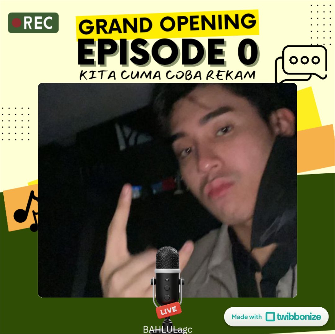 BRENTlul's tweet photo. @BAHLULagc Misi host, saya Segaf udah siap mau ikutan episode 0 ini dong https://t.co/Op1Bzmzqgm