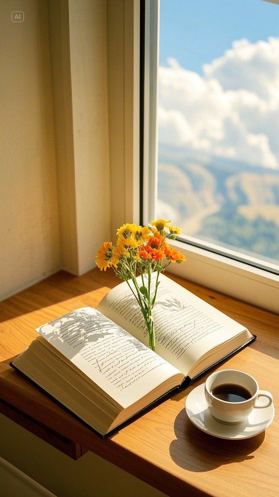 MaryettaStmi's tweet photo. Una tarde de café con libros y sol, perfecta para descansar. https://t.co/mbdTwf1qjQ