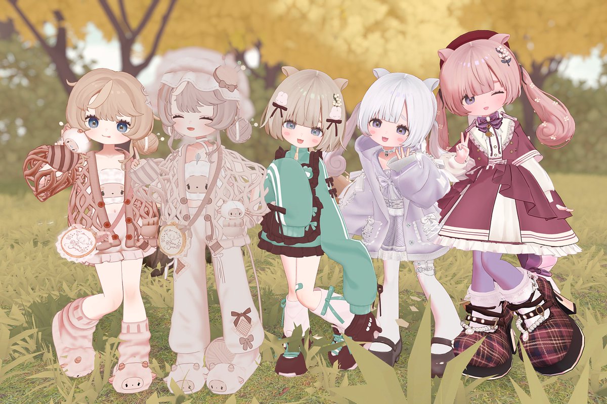 sunny_puff's tweet photo. 事前対応・テスターのみなさまが、それぞれの改変衣装で来てくれました✨️
どの子もかわいすぎるー！
#こりすのりこりす https://t.co/plNpfxhn07