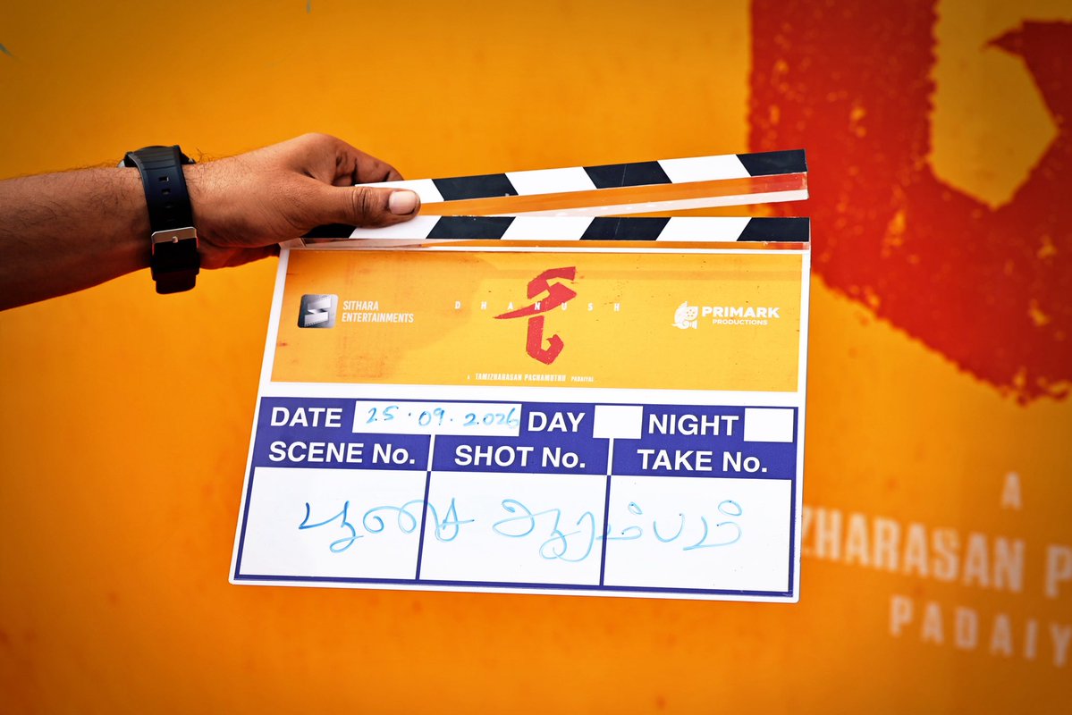 SitharaEnts's tweet photo. #D56 - We are delighted to embark on this exciting journey with a stellar team ✨

Summer 2027 Release.

Directed by @tamizh018.

@dhanushkraja #Vadivelu @iam_SJSuryah @Vijay_B_Kumar @PreityMukundan @SaiAbhyankkar #SrikaraStudios @SitharaEnts @PrimarkProd @vamsi84 #SaiSoujanya @lingasamy21