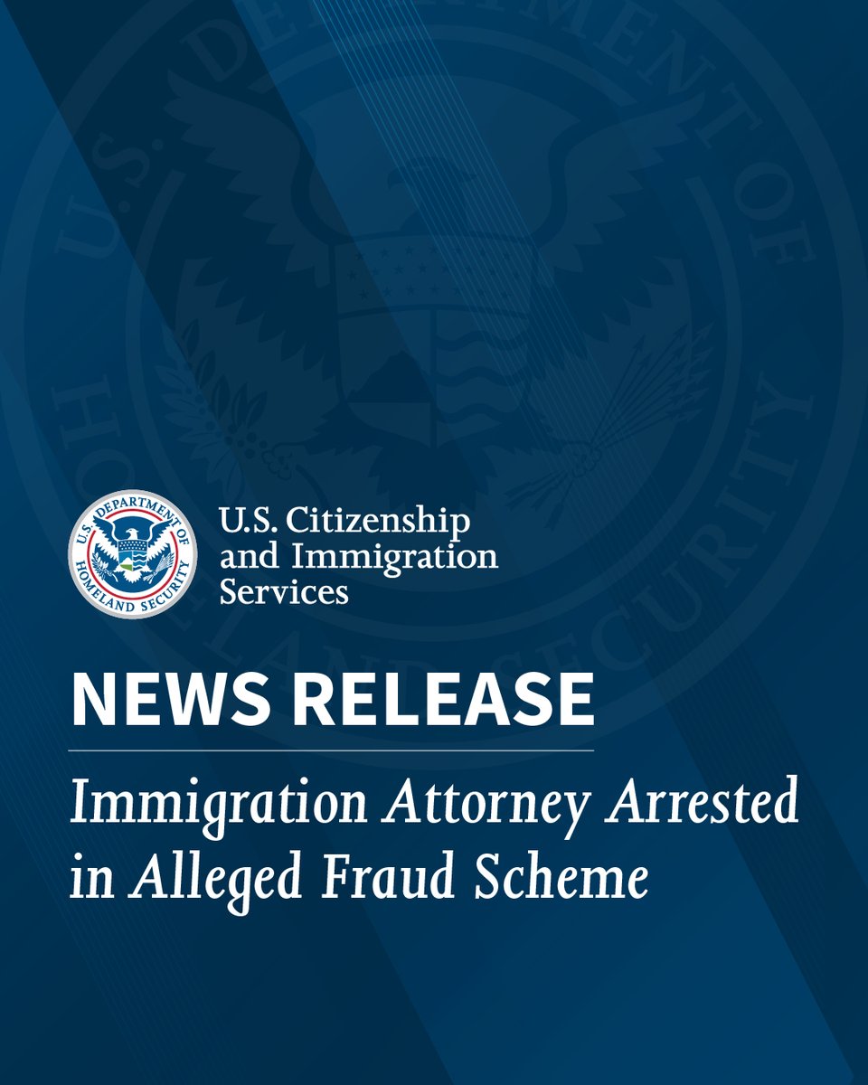 USCIS's tweet photo. Alla Nowowiejski, a Houston area immigration attorney, has been charged with mail fraud and false statements.

According to the indictment, Nowowiejski accepted payments from clients for work visa applications that she never filed or only filed in part.

USCIS assisted in the investigation that led to her arrest.

https://t.co/mq0DJBW0dV
#FraudFriday
