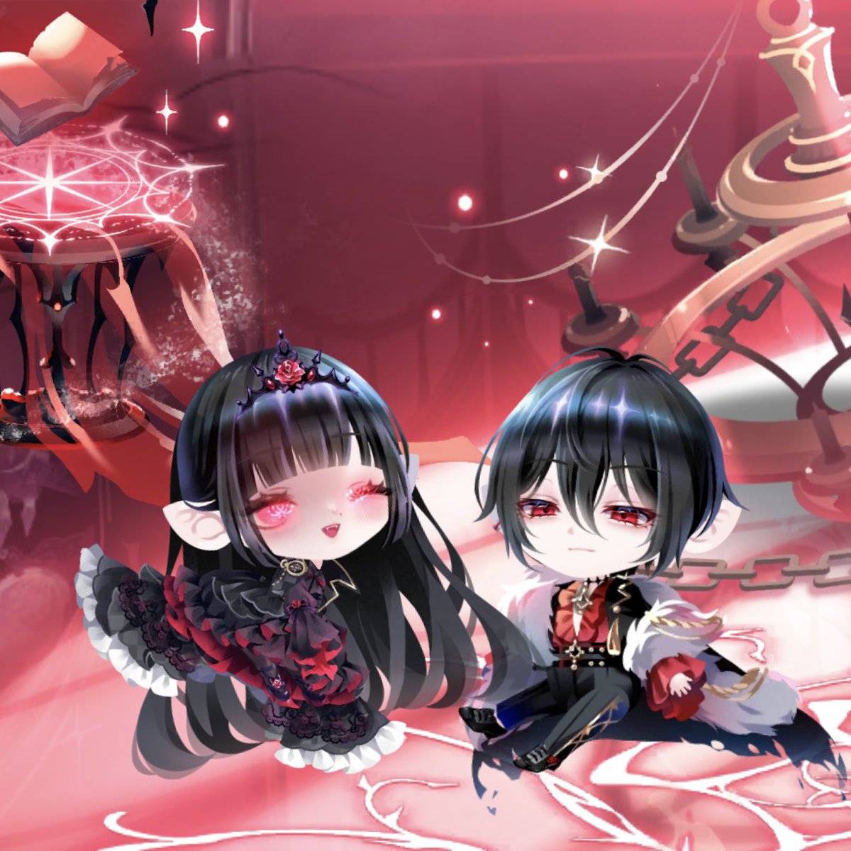 Tierra_1357's tweet photo. 髪を同じガチャで揃えることが叶ったお陰でツイになった！
かわかっこよ爆誕で満足😭😭😭
 #ポケツイ https://t.co/ZdMtdPtYXF