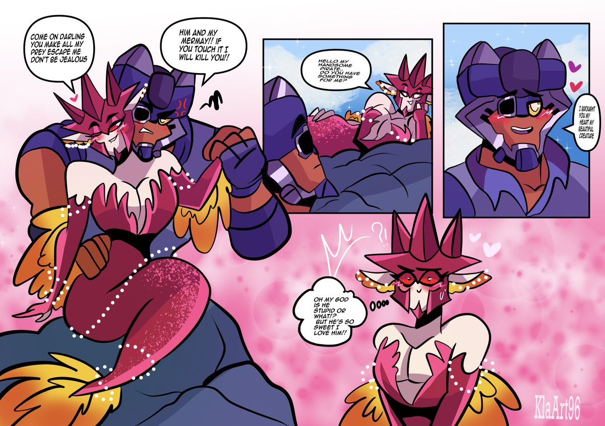 KlaArt96's tweet photo. Kobd mermaid love 🥹❤️💙 #knockout #kobd #TransformersAnimated #transformers #transformersprime #Maccadam #mermay #bdko #Maccadam #BREAKDOWN #knockout https://t.co/IoAdFWALjp