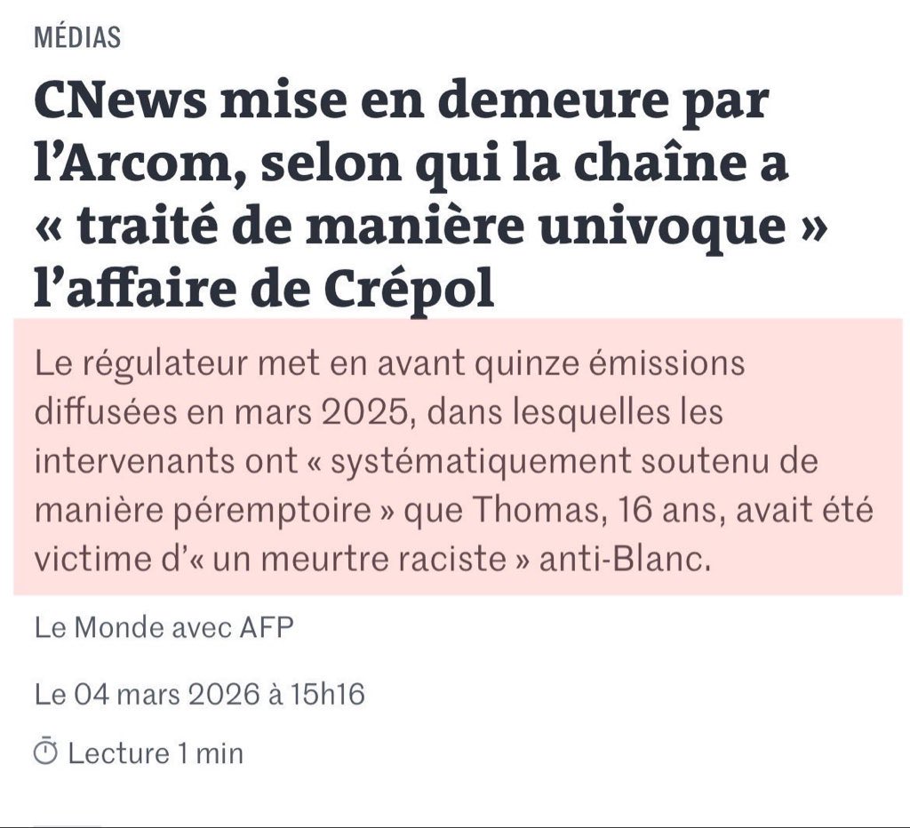 LBleuBlancRouge's tweet photo. 3 ans plus tard, la vérité éclate. 

L’ARCOM aura donc sanctionné des journalistes et une chaîne télé pour avoir simplement dit … la vérité. 🙄 https://t.co/J8sIoBXFGb