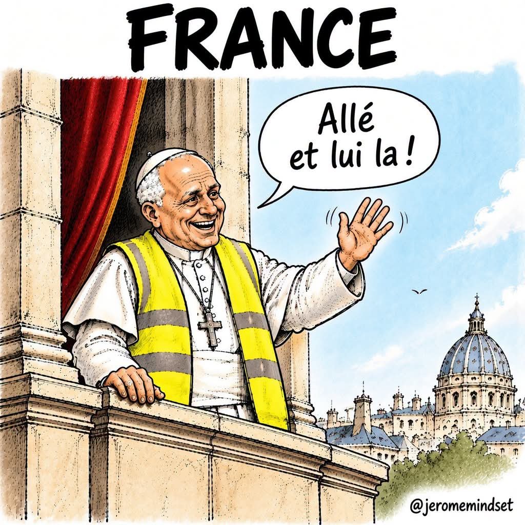 jeromemindset08's tweet photo. #Alléluia Le PAPE Léon 14 
S'entretient avec E.MACRON https://t.co/oKrXsjq0JC https://t.co/1ELRPFNWHu