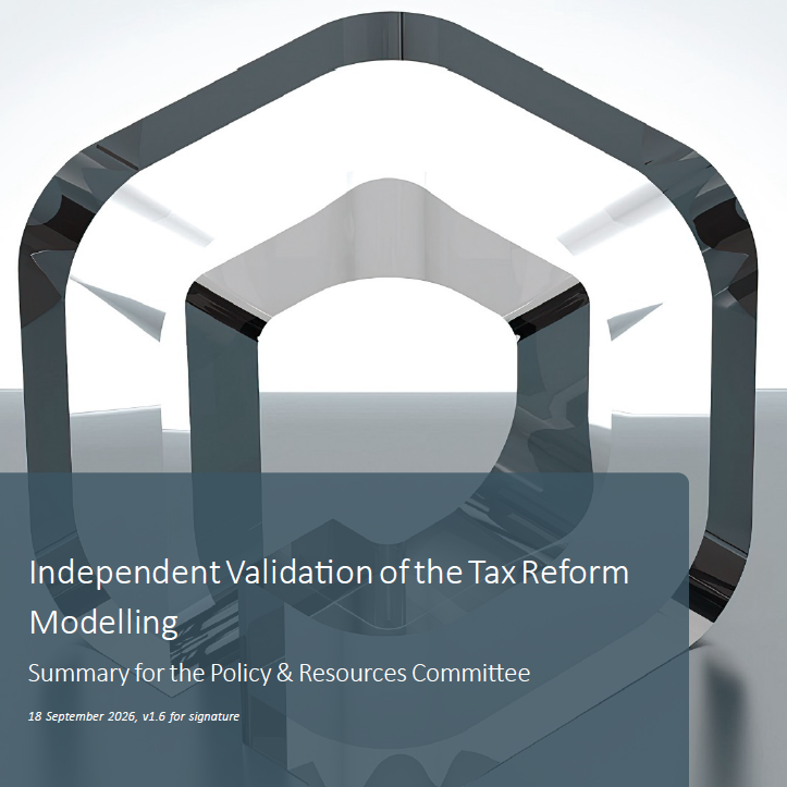 Govgg's tweet photo. The Policy &amp; Resources Committee has published a report from Dorey Financial Modelling, which was asked to validate the underlying data and calculations used to estimate what the proposed 2026 Tax Reform Package would generate.

Visit https://t.co/4vK3xBZ2vC to read the report. https://t.co/zpGOC2ekfP