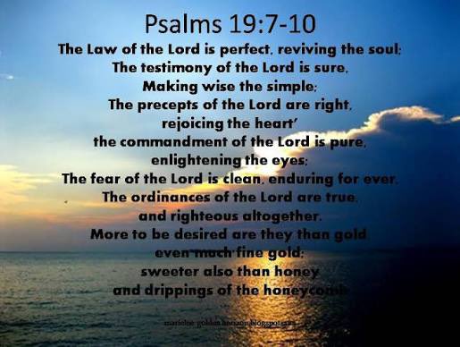 TheNextGenM's tweet photo. “More to be desired are they than gold, 
even much fine gold; 
sweeter also than honey 
and drippings of the honeycomb. 
Moreover, by them is your servant warned; 
in keeping them there is great reward.” - Psalm 19:10-11 ESV https://t.co/fHJJUOKddz