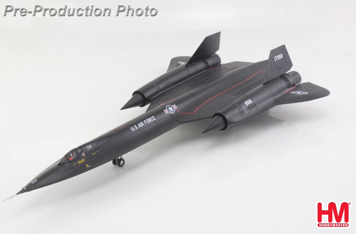 diecastdioram's tweet photo. Hobby Master HC1301 | Lockheed SR-71A Blackbird

Lockheed SR-71A Blackbird 17958, USAF, Beale AFB, 28th July 1976 "world absolute speed record holder"

Scale 1:72 / Diecast model

Pre-order now at : https://t.co/zitC7DQGF6 https://t.co/Sg0lZP9fF6