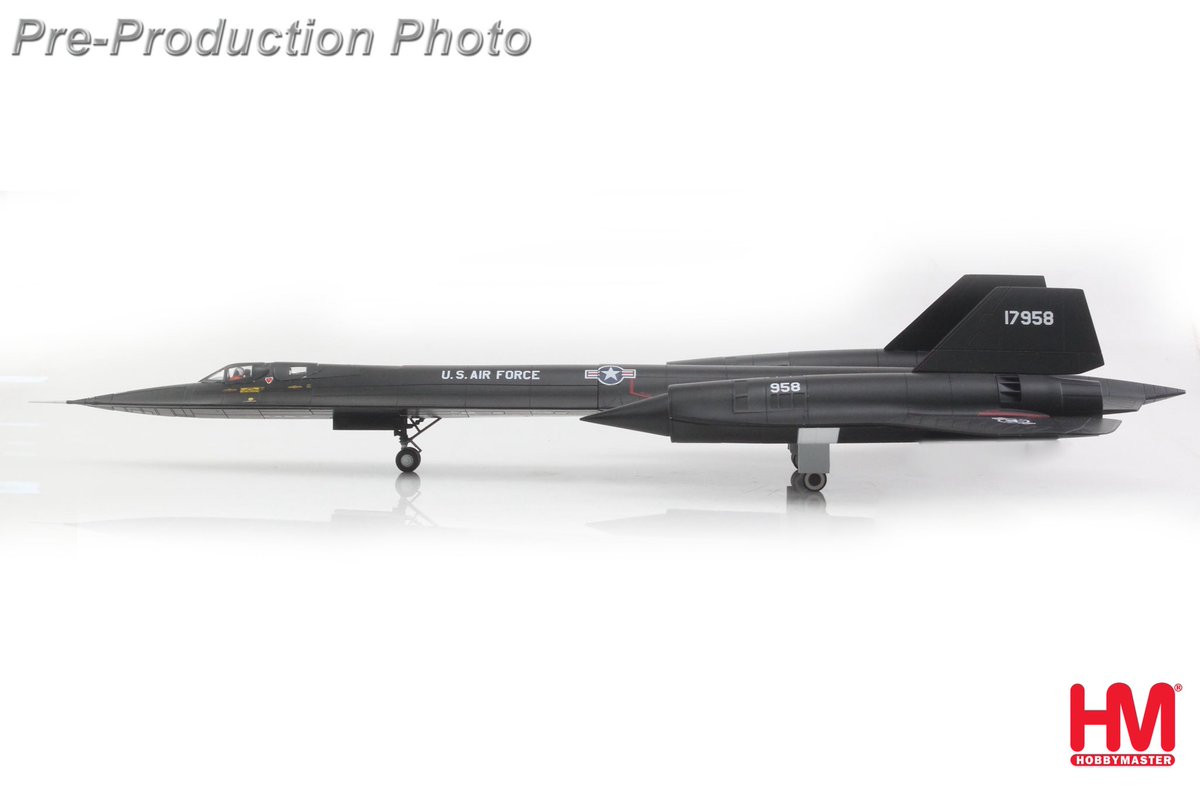 diecastdioram's tweet photo. Hobby Master HC1301 | Lockheed SR-71A Blackbird

Lockheed SR-71A Blackbird 17958, USAF, Beale AFB, 28th July 1976 "world absolute speed record holder"

Scale 1:72 / Diecast model

Pre-order now at : https://t.co/zitC7DQGF6 https://t.co/Sg0lZP9fF6