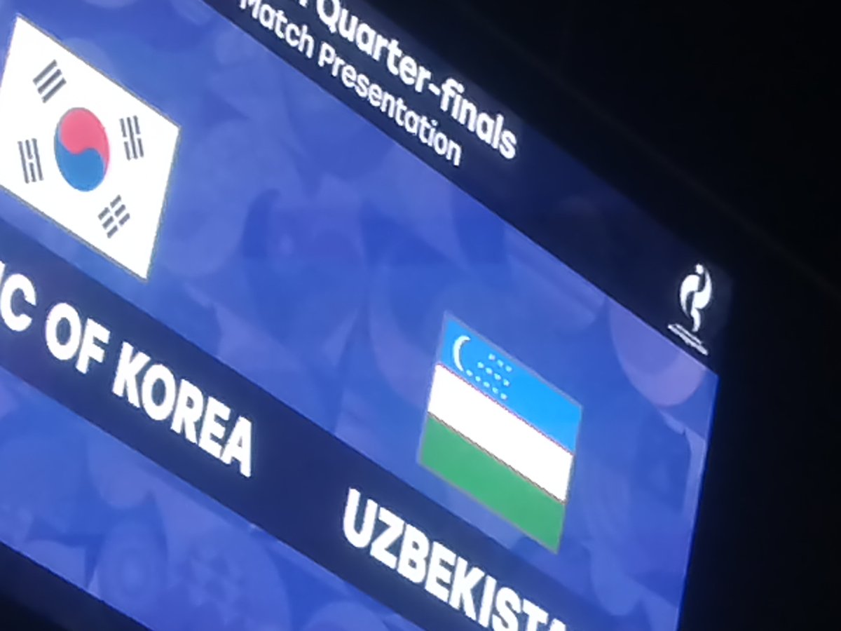 AVISPARUSSIA's tweet photo. スタジアム戻りました
次の準々決勝は
🇰🇷韓国🆚🇺🇿ウズベキスタン
⚽️19時30分キックオフ https://t.co/FBk9erW08T