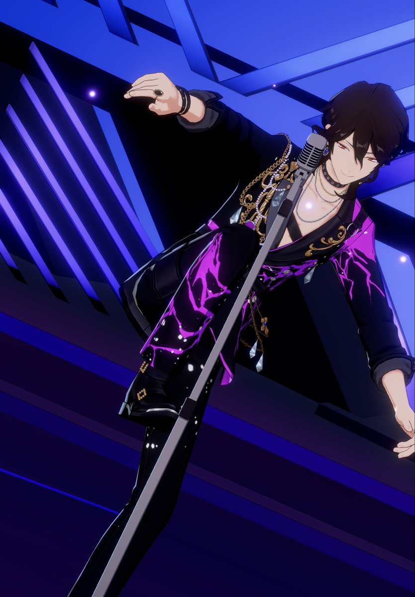 pipi080_'s tweet photo. リザレのマイクスタンド蹴るとこ殺意高くて好きです
 #スペライベストショット
 #朔間零 https://t.co/o2sFTCaxTL
