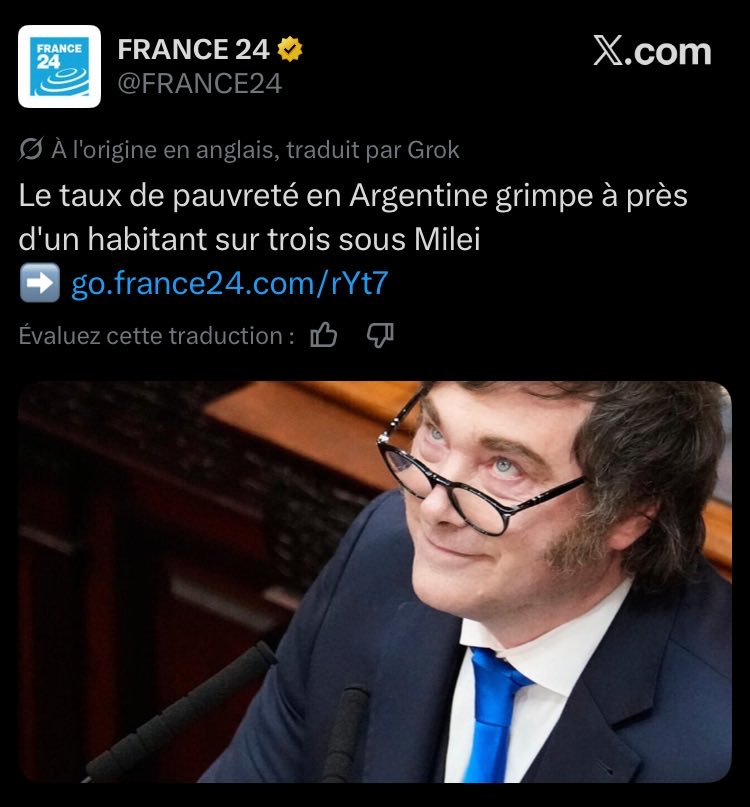 Djame_'s tweet photo. « Javier Milei c’est exceptionnel » https://t.co/wqI28ak40M