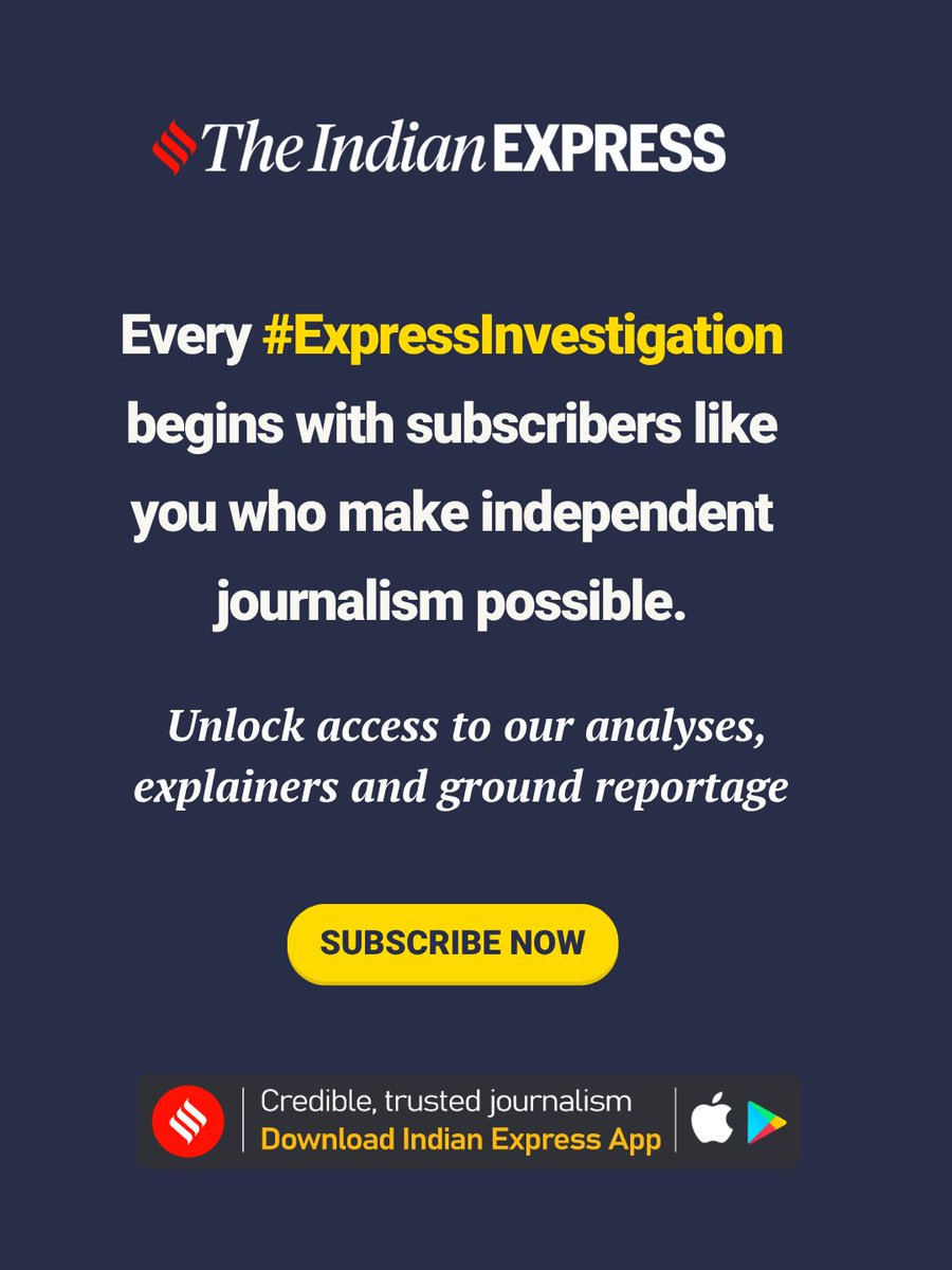 IndianExpress's tweet photo. Investigations like these are only possible with your support. 

Help us hold power to account. It's worth it.

https://t.co/6YEo2zdI8l

#ExpressInvestigation