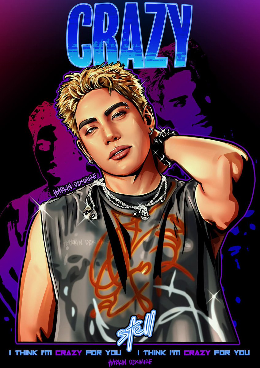 HarkinDeximire's tweet photo. My latest fanart! ๐๐
The color theme is inspired by the cover art of Stell's Crazy. I didn't want it to be just a drawing, I wanted it to be connected to the essence of the Crazy music theme. I hope you like it @stellajero_ ! โบ๏ธโ๏ธ
#StellAjero #StellCrazy #DigitalArt #FanArt https://t.co/hBGh1xCsf1