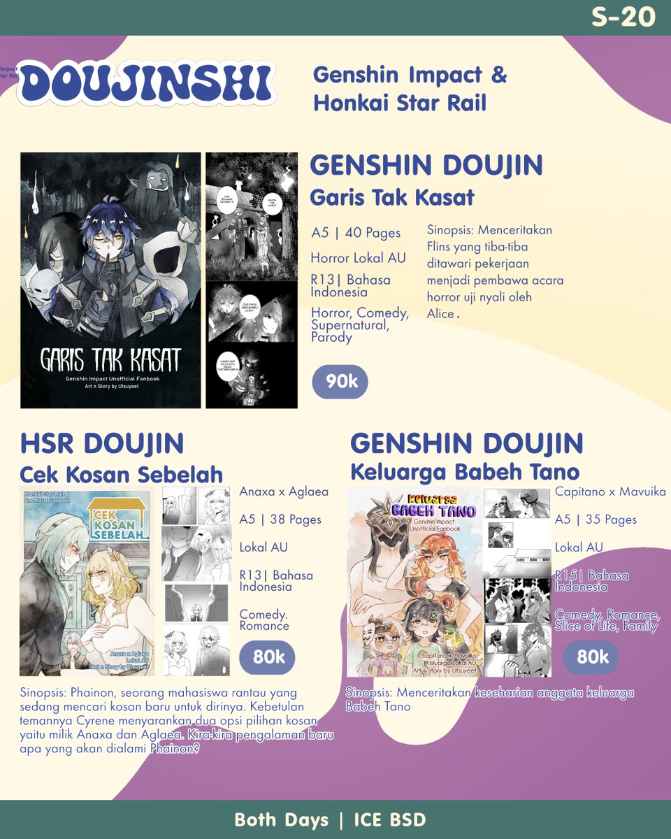 utsuyeet's tweet photo. [ Likes n RT appreciated! ❤️]  

Utsuyeet's #Comifuro23 Pre-Order Open! 
 
🛎️Pickup &amp; Mail Order (Both Days) 
⏳25 Sept - 4 Okt 2026 
🌠Fandom: Jaadugar, HSR, Genshin, ORB, ROR 
🔗PO link : https://t.co/GUbyQ7JXSz

#Comifuro23 #cf23 #comifuro23catalogue https://t.co/kM8L4NacOL