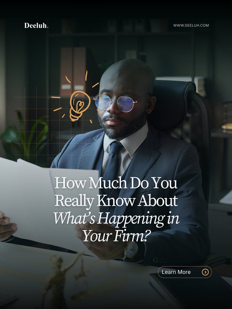 askdeeluh's tweet photo. Be honest - do you really know what's happening in your firm right now? 👀

With Deeluh, you do.

See the complete 7 on Instagram https://t.co/RUkmX89j0j

Visit Deeluh link in bio 🔗

#Deeluh #LegalTech #AskDeeluh #LawFirmOwner #ModernLawFirm https://t.co/3XtQmChzDz