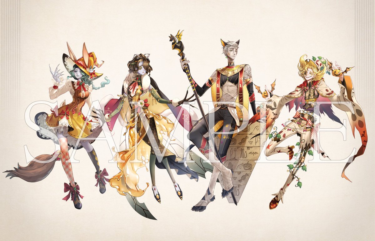 Rozel_mages's tweet photo. 【お仕事】
この度、ものすごく光栄なことに、第五人格様とマリオンクレープ様のハロウィンコラボイラストを担当させていただきました！
それはもうもう、大変気合を入れてご制作させていただきました！
何卒よろしくお願いいたします٩( ᐛ )و✨

#マリオンクレープ
#第五人格 https://t.co/X9X79XgTex