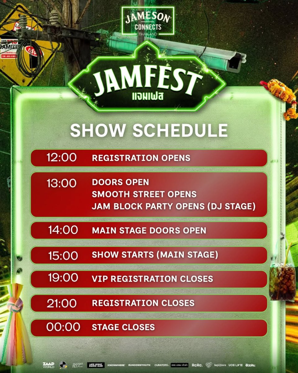 UOBLIVEBANGKOK's tweet photo. 📣 อัปเดต LINE-UP & SHOW SCHEDULE JAM FEST 2026 พร้อมแจม!
เช็กศิลปินและเวลาโชว์ให้พร้อม แล้วมาแจมกันยาว ๆ ที่ UOB LIVE 🎶
🗓️ 26 ก.ย. 69 | 13.00 น. เป็นต้นไป
📍 UOB LIVE, EMSPHERE
🚆 BTS พร้อมพงษ์ ทางออก 6 เชื่อม Skywalk
#JAMFEST2026 #JAMFEST #UOBLIVE https://t.co/Ltz7wLSnbN