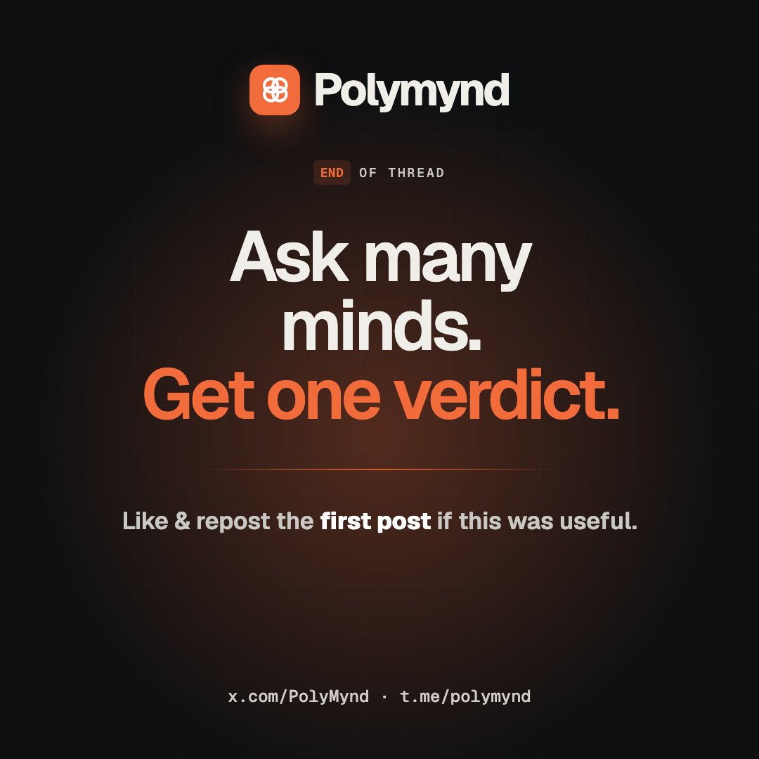 PolyMynd's tweet photo. Ask many minds. Get one verdict.

https://t.co/2TR8MA4770 – free, no wallet needed. Follow for the $PM launch – the CA only comes from here. https://t.co/6fCQD3JIzK