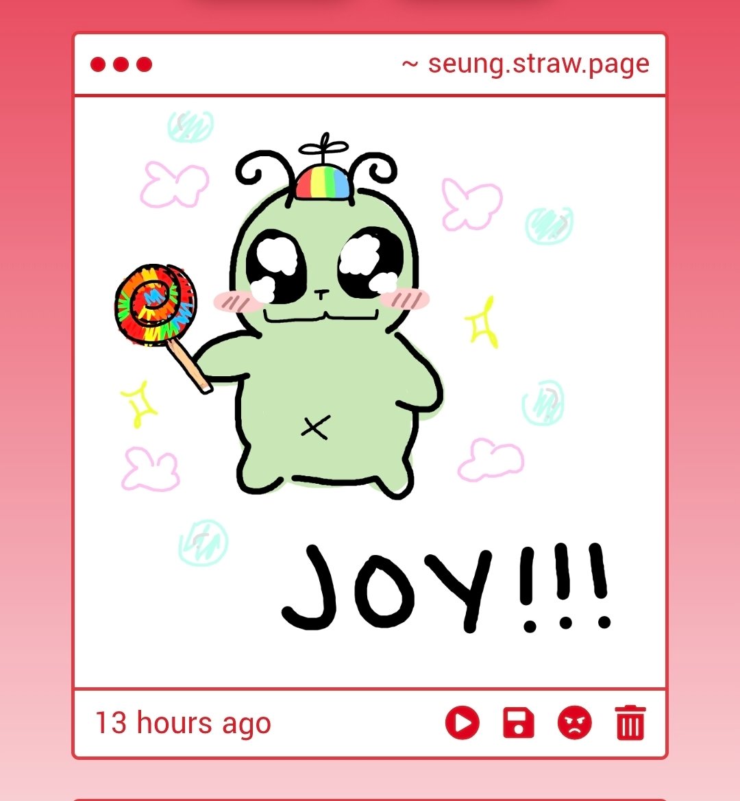 seunglien's tweet photo. OMG HES SO WHIMSY 👽👽🌈🌈🍭🍭🍭🤍🤍🤍I LEOV IT #JOYUS #WHIMSY #ALIEN https://t.co/uxFHd1BVZ8