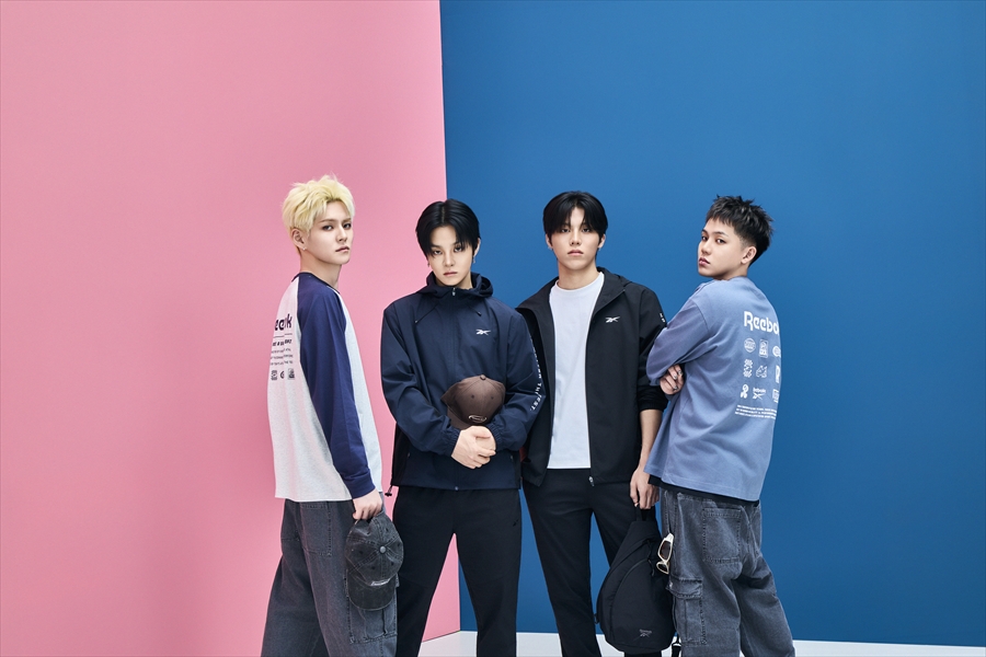 oricon's tweet photo. TREASURE「Reebok（リーボック）」
2026年秋ビジュアルに登場💓

写真12枚あり📷
https://t.co/U9rwZrxScO

鮮やかなピンクとブルーが交差する空間で
メンバーが秋らしい装いで新たな表情 https://t.co/WXYpDSSW0X