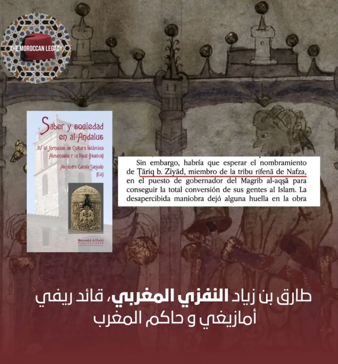 KTlmecani44536's tweet photo. @Algeria_FC Tariq Ibn ziyad le marocain originaire du Rif a Temsamen puis gouverneur de Tanger. https://t.co/pCkDY35ihm