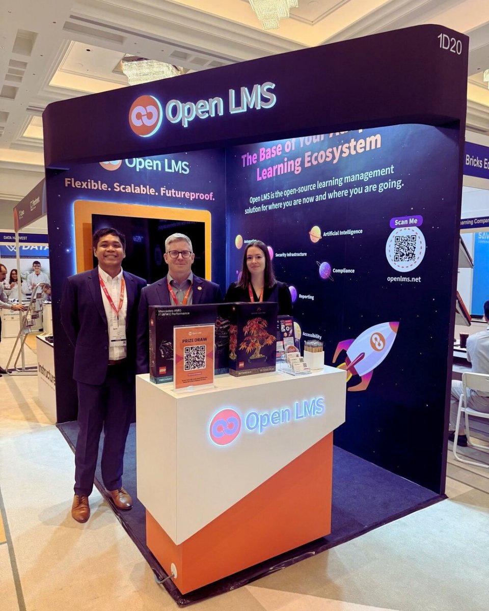 Open_LMS's tweet photo. That’s a wrap on @Bett_Asia 2026 in Kuala Lumpur! 🇲🇾⚡️ Big thanks to everyone who stopped by our booth to connect.

🎉 Big congrats to our LEGO prize giveaway winners:
🏆 Mark Anthony Papa of the DepEd 🇵🇭
🏆 Ts. Razali Abu Bakar of German-Malaysian Institute

#BettAsia #EdTech https://t.co/6mNH1h3xM7