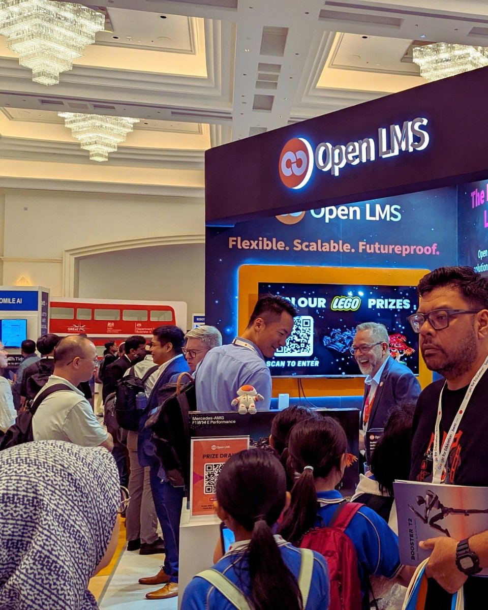 Open_LMS's tweet photo. That’s a wrap on @Bett_Asia 2026 in Kuala Lumpur! 🇲🇾⚡️ Big thanks to everyone who stopped by our booth to connect.

🎉 Big congrats to our LEGO prize giveaway winners:
🏆 Mark Anthony Papa of the DepEd 🇵🇭
🏆 Ts. Razali Abu Bakar of German-Malaysian Institute

#BettAsia #EdTech https://t.co/6mNH1h3xM7