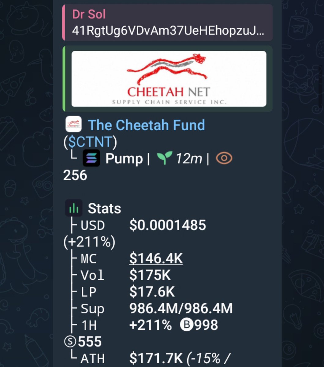 drsolgq's tweet photo. $ctnt rocking up with over 2.3x up from my alpha signal on TG 📲

CAA>>
41RgtUg6VDvAm37UeHEhopzuJYJFJmf4BCtHsf5ppump

#solana #robinhood #memecoin #ctnt https://t.co/R5EOUcpZzL