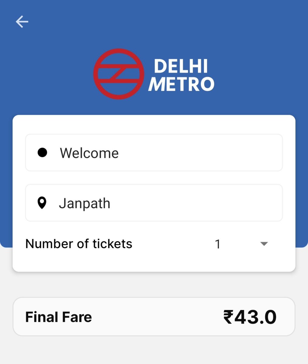 sumitbabra7's tweet photo. @OfficialDMRC @OfficialDMRC I was overcharged today after deboarding one station prior to my intended destination. Instead of the standard fare, I was charged an additional ₹10 upon exit.
Please look into this issue and process a refund:
Smart Card No: [83462454]
My boarding station - Welcome https://t.co/p3Twog0ZFK