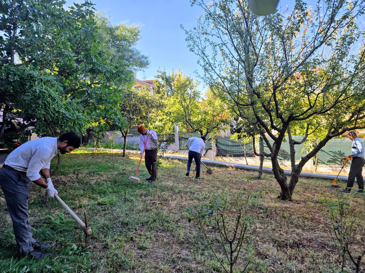 IndiainAlbania's tweet photo. As part of #SwachhataPakhwada2026, the Embassy of India in Tirana undertook a cleanliness and beautification drive to create a cleaner, greener and more welcoming environment.

@MEAIndia 
@narendramodi 
@DrSJaishankar https://t.co/HPg6asM3E9