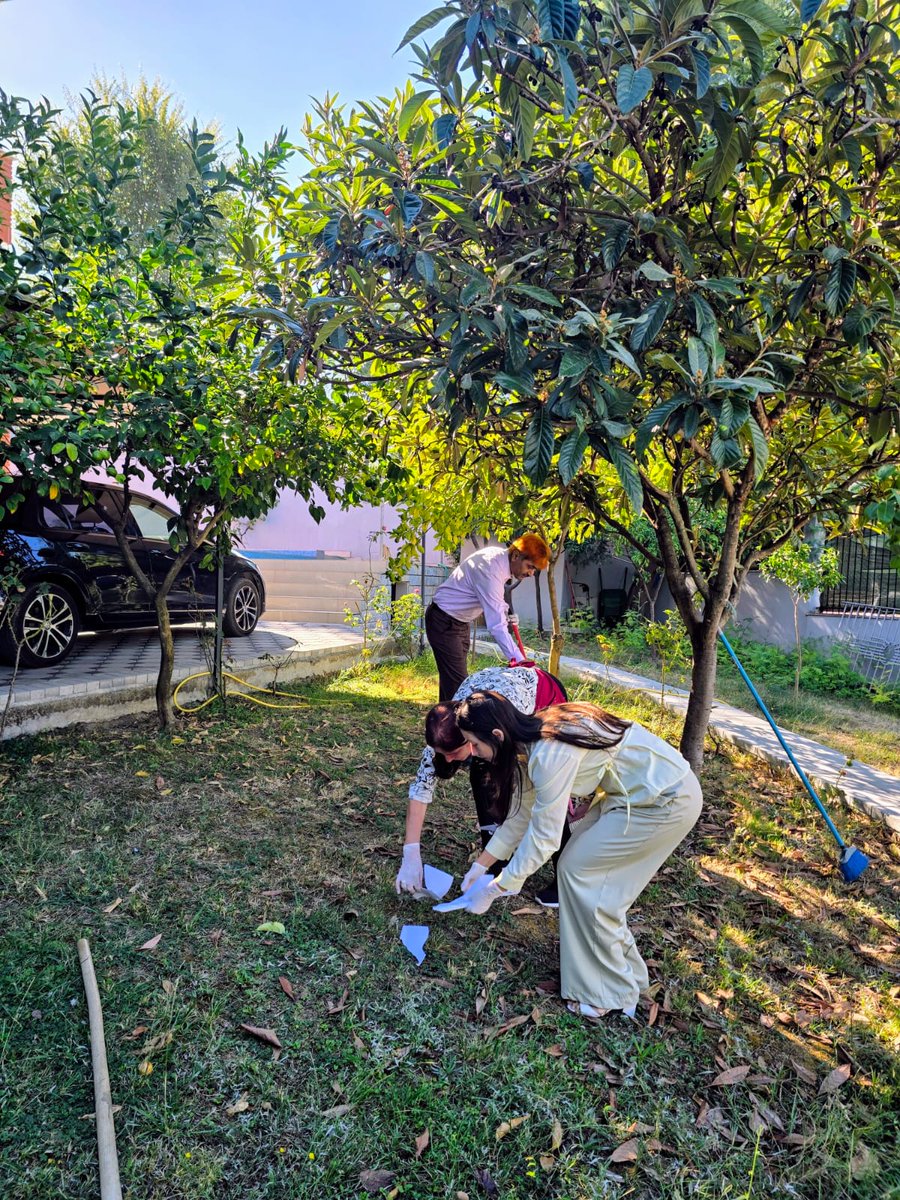 IndiainAlbania's tweet photo. As part of #SwachhataPakhwada2026, the Embassy of India in Tirana undertook a cleanliness and beautification drive to create a cleaner, greener and more welcoming environment.

@MEAIndia 
@narendramodi 
@DrSJaishankar https://t.co/HPg6asM3E9