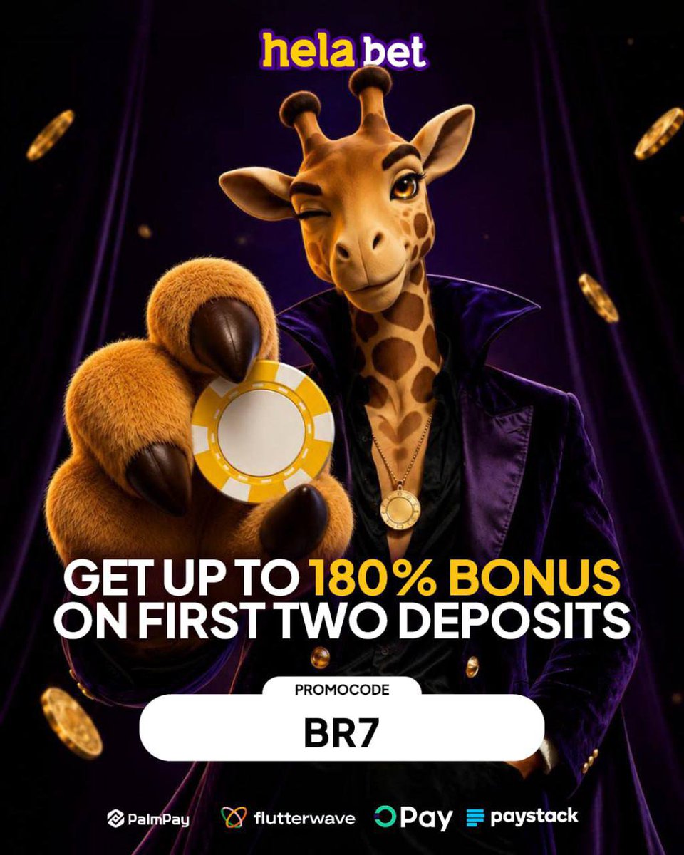 boomrotic's tweet photo. Friday pick of the day

Code: 44U6L

Join the Helabet crew, get 180% on your very first deposit. Use promo code "BR7".

Reg link in comment⬇️⬇️ https://t.co/JjBEX77NaH