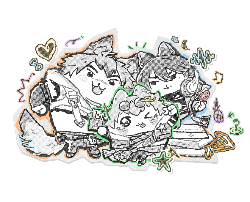 patatamiu's tweet photo. 🧡💚💙 #HEARTSTEEL https://t.co/Hg3ouFRAFz