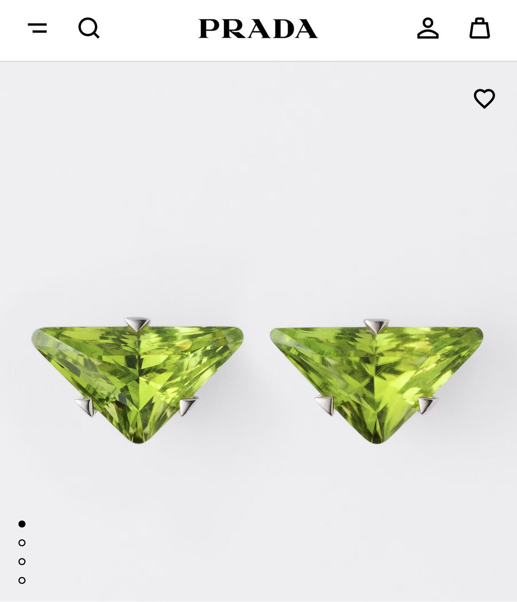 tLMIECMTyf3dv6H's tweet photo. Prada High Jewelry
Couleur Vivante stud earrings – white gold with peridot https://t.co/g3qOkwsKzi