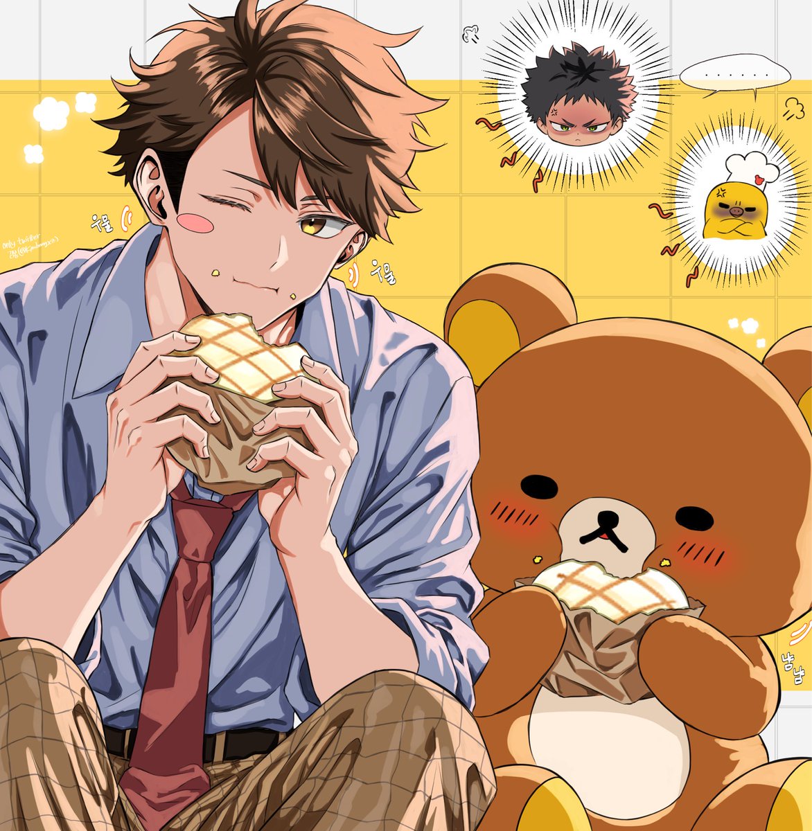 kimbongxz's tweet photo. リラックマ X 及川 徹 🐻

#ハイキュー #Oikawa https://t.co/IOqT8LzGmA