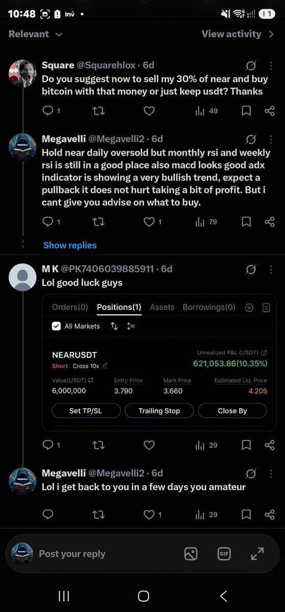 Megavelli2's tweet photo. #Near protocol — aggressive cup &amp; handle breakout 🚀
 
Absolute monster right now riding the AI narrative — up nearly 5x in just a few months.
 
Buying bottoms is where millionaires are made. 💎🙌 lets go 🚀🚀🚀🚀🚀🚀

#buyfear #sellgreed and repeat. https://t.co/ueTpa3Xm2B