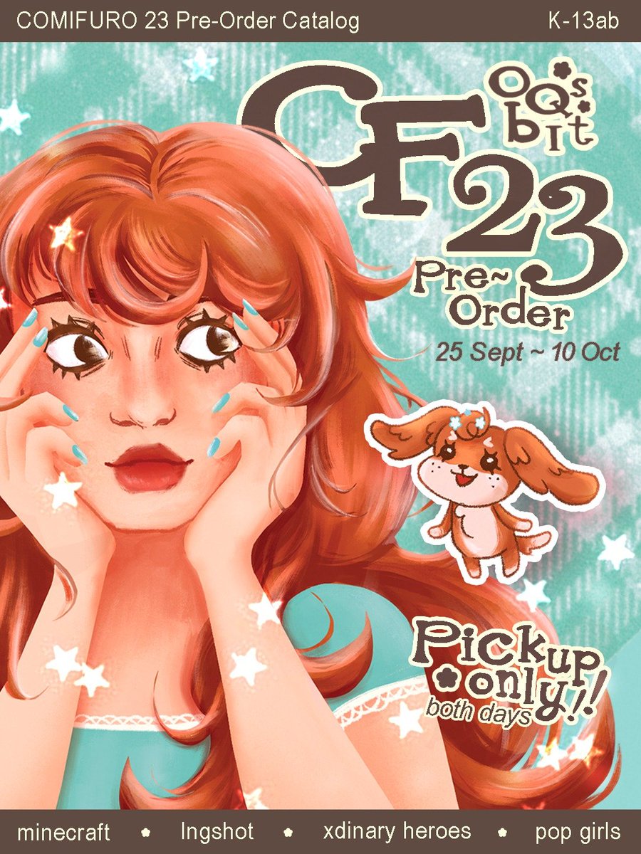 0qsbit's tweet photo. [ 🤍 &amp; 🔃 are appreciated! ]

Hii! my #CF23 PO catalog is finally here! 

🗓️ PO Period 25th Sept ~ 10th Oct
📦 PICK UP ONLY [both days]
📍 Warung Naon K-13ab

🌟 fandoms: minecraft, laufey, chappell roan, olivia rodrigo, beabadoobee, xdinary heroes, lngshot

#cf23catalog https://t.co/cUwZrnYI1h