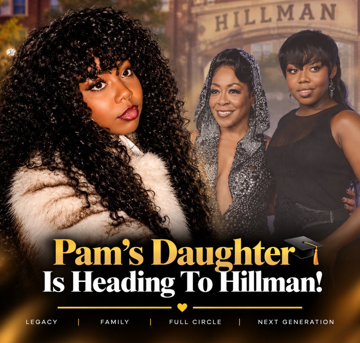 OfficalDSBuzz's tweet photo. The next generation has officially arrived! 🎓✨

Fans are excited to see Alijah Kai, daughter of beloved actress Tichina Arnold, step into the spotlight as Rashida in the highly anticipated A Different World reboot. we can’t wait to see what this new class brings. https://t.co/yPZyOkv6tQ