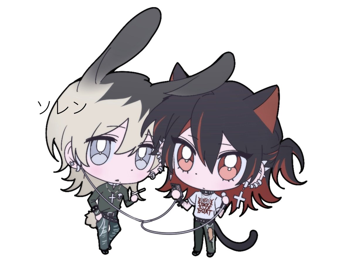 wane_17yk's tweet photo. うさぎと猫の恋物語
@310_dust 
#666dopes https://t.co/Te47aQtLyl