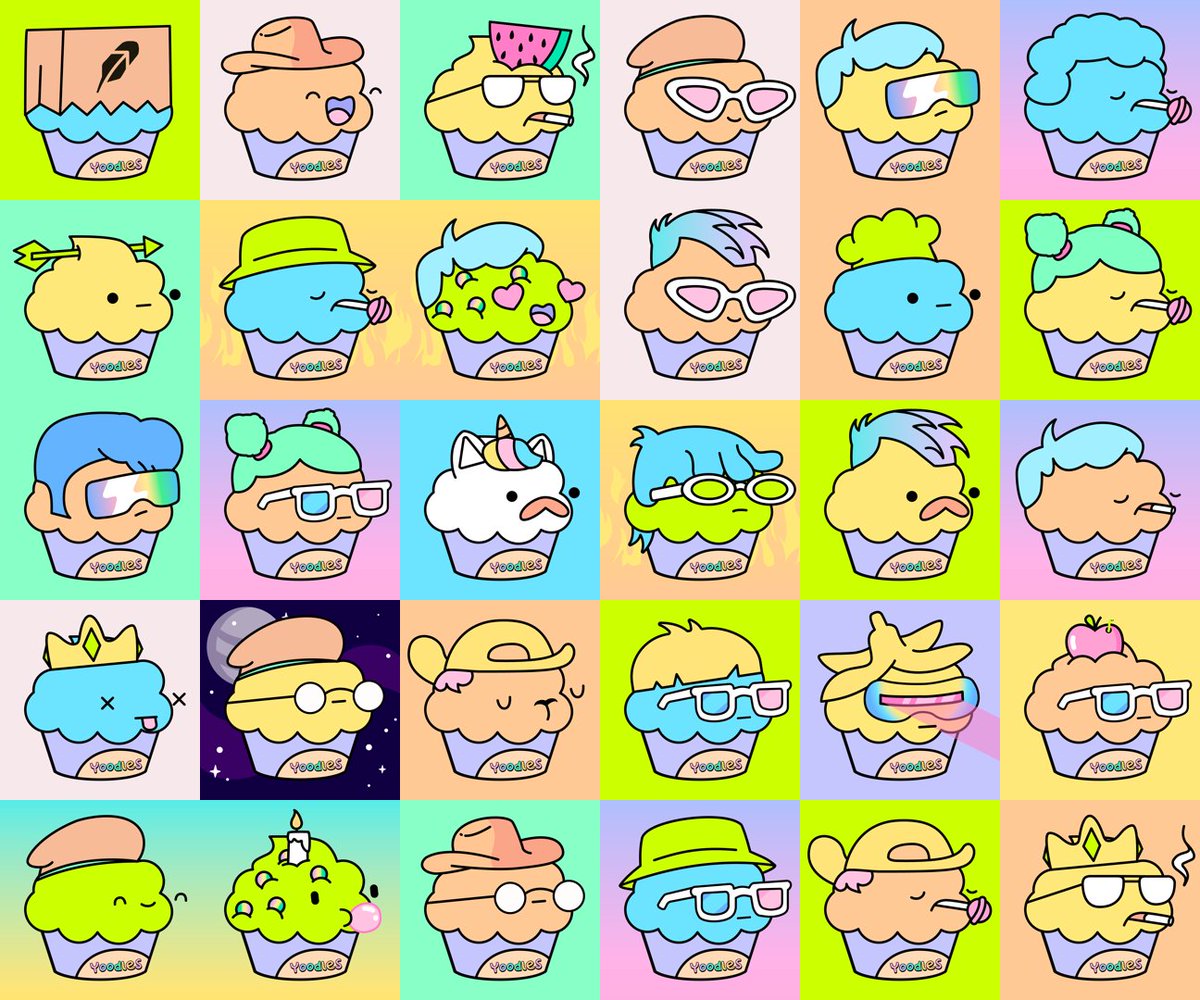 YoodlesReborn's tweet photo. 🧁 Fresh out of the oven: Yoodles Reborn metadata update 🧁

We went through all 2,222 Yoodles and fixed everything that wasn't baked right:

✅ Cleaned up trait names: fixed typos, merged duplicates, one consistent style across the whole collection
✅ Hood variants are now properly labeled (Crown Hood, Chain ETH Hood & more)
✅ All 14 Specials are now true 1/1s, with one unique trait each and no leftover junk traits
✅ 30 T-Shirt Yoodles got re-baked: the layer is fixed and the Yoodles logo now shows the way it should

Rarity and traits are now accurate across the board. If your Yoodle still looks old, hit "Refresh metadata" on OpenSea 🔄

Thanks for your patience, bakers 💛
Yoodles Reborn • freshly baked on RobinHoodChain • ᴗ •

OS:https://t.co/UwgQssQcIw

🌐: https://t.co/tBdpM3t87n