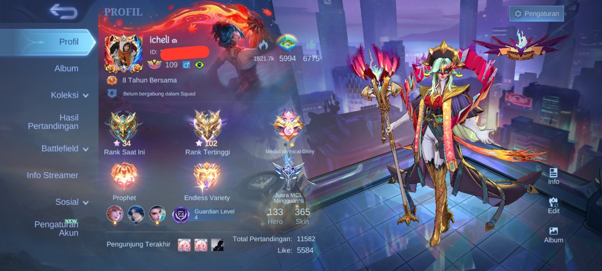 mistiauuu's tweet photo. WTS AKUN ML
all data full aman
log moonton (bisa ce)
allkos
emblem max
skin 365
price 998k (bisa nego tapi ngotak dikit)
more info cdm
Sl sisa 3
Wdp 19h
#zonauang #jualakunml #mlbb #moonton #jualakun https://t.co/yYop0qq3o8